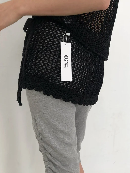 Net Wrap Knit Skirt