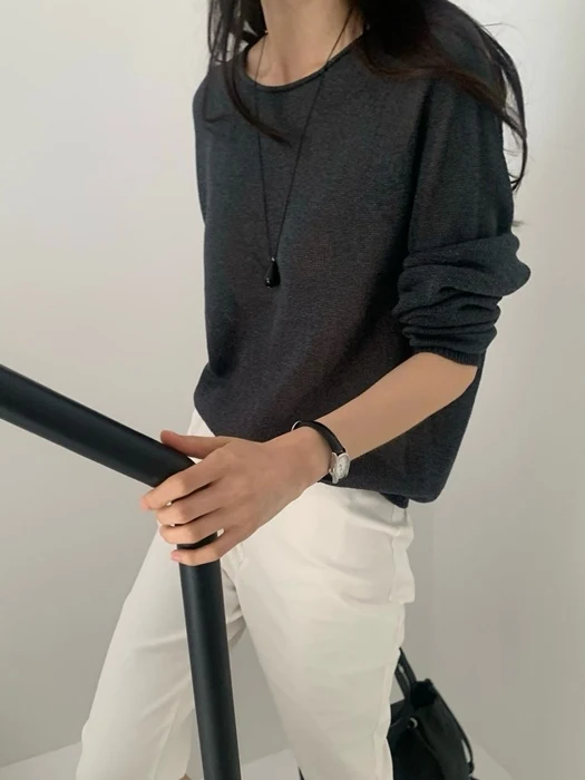 Net Summer Long-Sleeve Knit