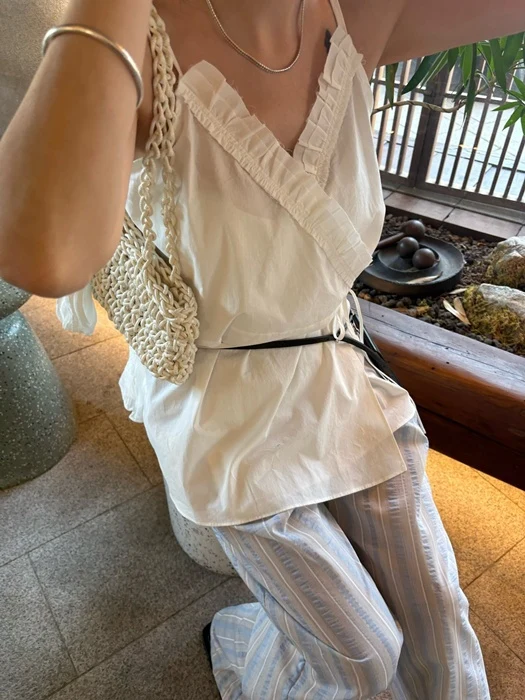 Plain Wrap Blouse