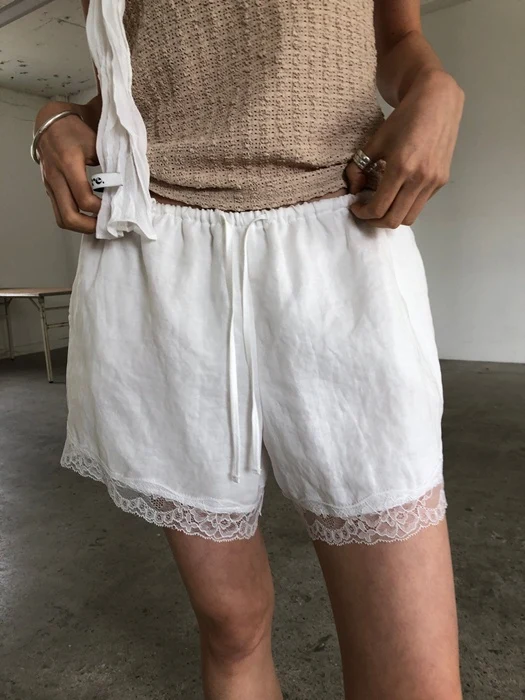 Linen Lace Shorts Linen Lace Shorts