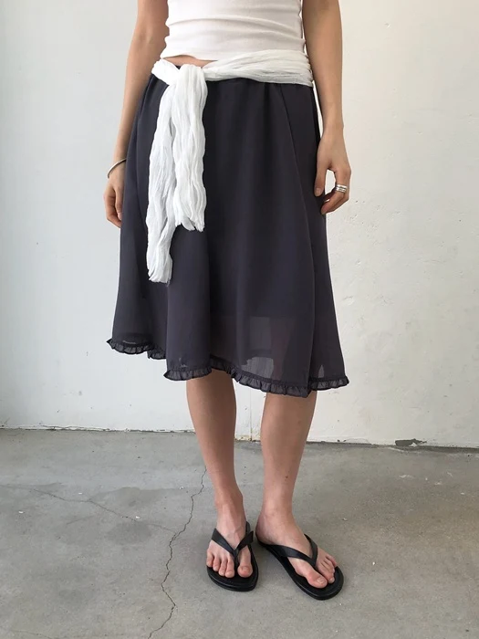 Frill Flare Skirt Frill Flare Skirt