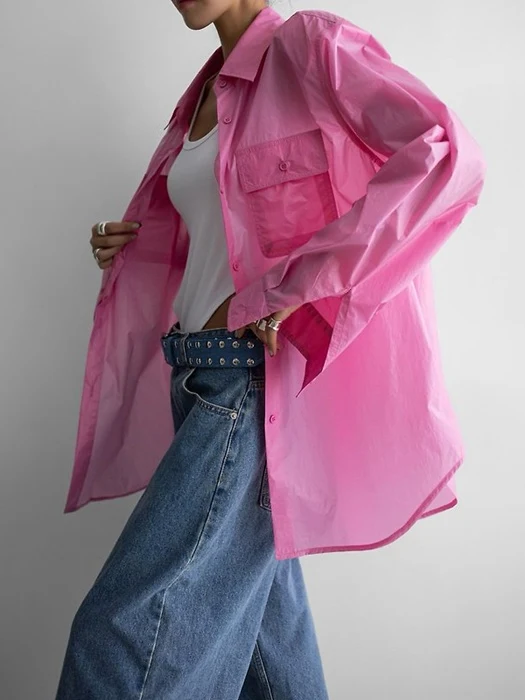 Nylon Summer Utility Pocket Shirt Nylon Summer Utility Pocket Shirt