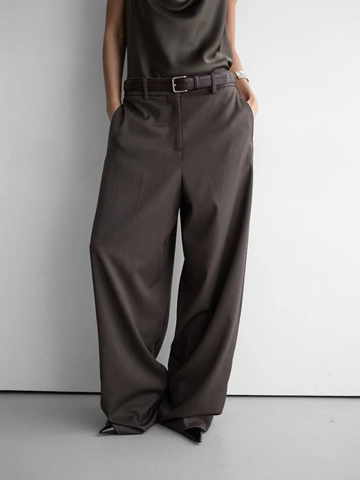 Wool Silk Low-Rise Trousers Wool Silk Low-Rise Trousers