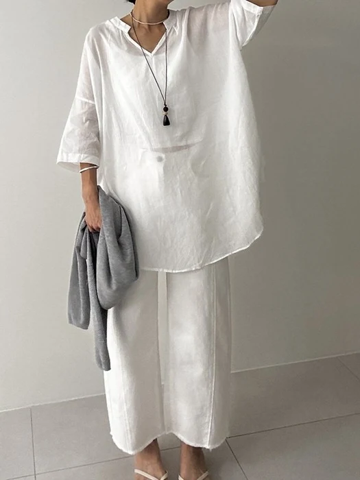 Mandarin Collar Shirt