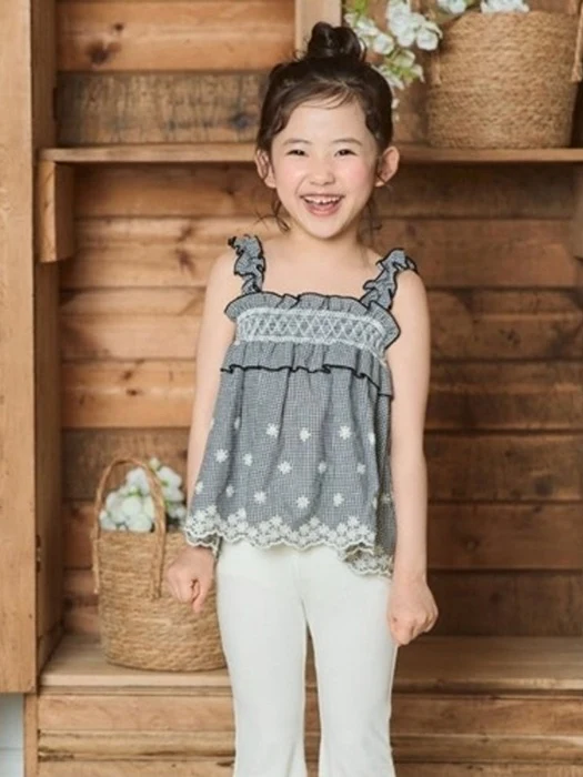 Smocked Sleeveless Top