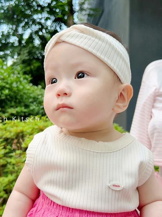 Colored Pencil Ribbed Sleeveless & Headband Set