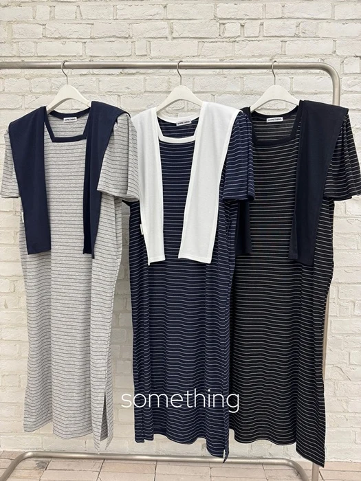 Shawl Stripe One-piece