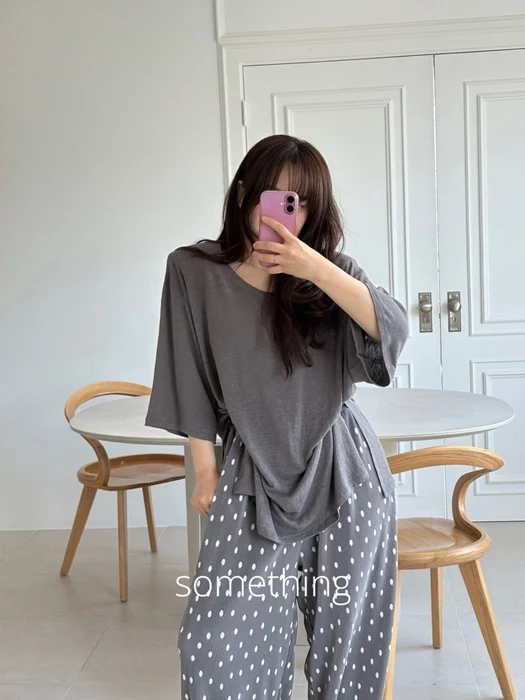 Linen U-Neck Tee