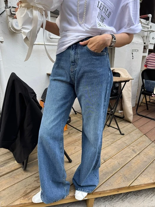 Rosé Denim Pants