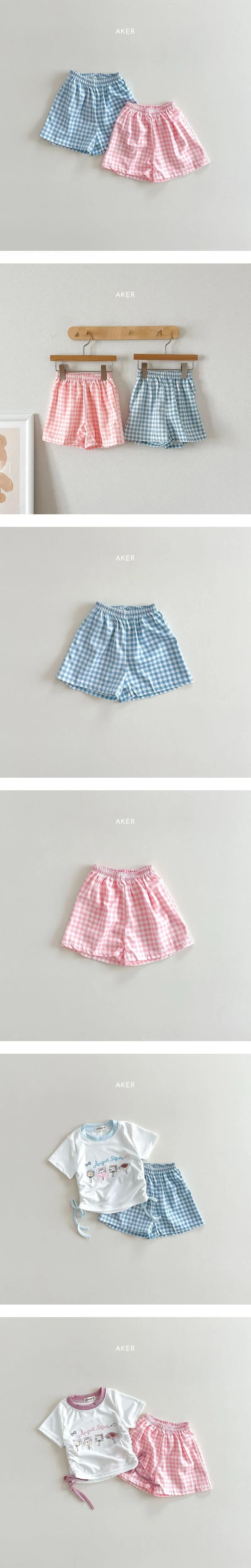 Aker - Korean Children Fashion - #Kfashion4kids - Cool Check Shorts