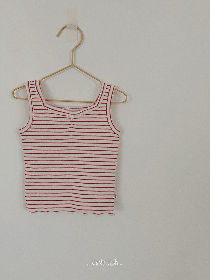 Aladin - Korean Children Fashion - #Kfashion4kids - Square-Neck Sleeveless Top - 3