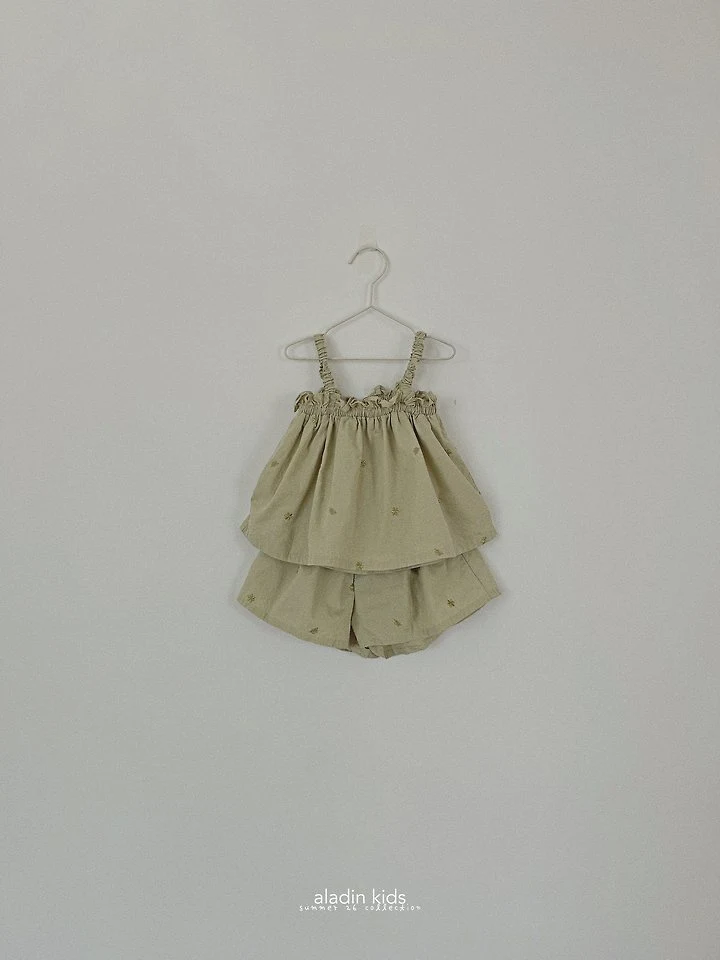 Aladin - Korean Children Fashion - #designkidswear - Embroidered Sleeveless Blouse - 9