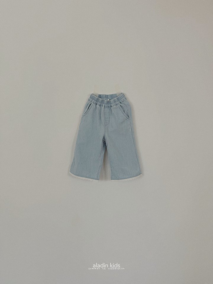 Aladin - Korean Children Fashion - #discoveringself - Lace Denim Pants