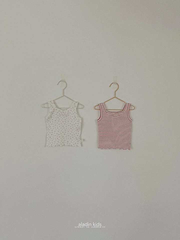 Aladin - Korean Children Fashion - #kidsstore - Square-Neck Sleeveless Top