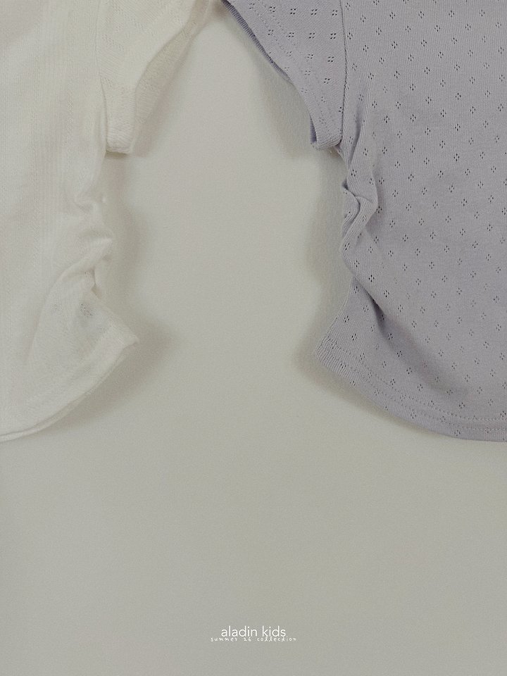 Aladin - Korean Children Fashion - #kidzfashiontrend - Eyelet Shirring Tee - 8