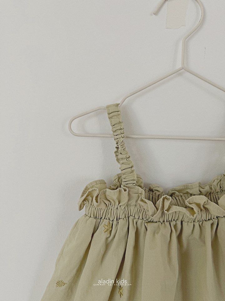 Aladin - Korean Children Fashion - #magicofchildhood - Embroidered Sleeveless Blouse - 4