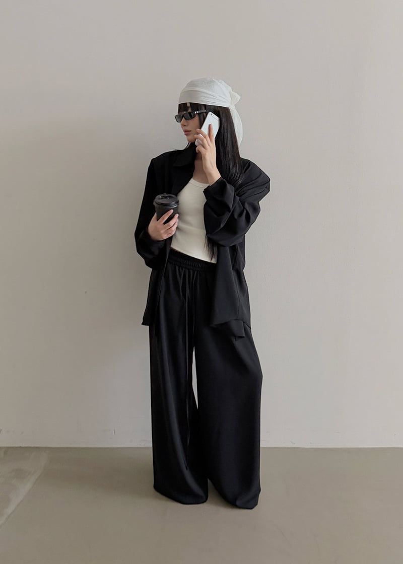 Amood - Korean Women Fashion - #thelittlethings - Brime Shirt Set - 2