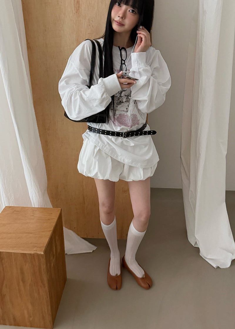Amood - Korean Women Fashion - #vintageinspired - Rose Tee - 2