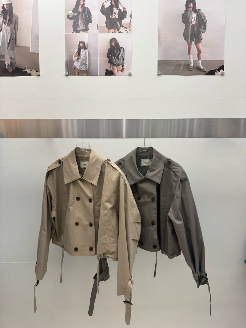 Amood - Korean Women Fashion - #womensfashion - Classic Short Trench Coat - 8