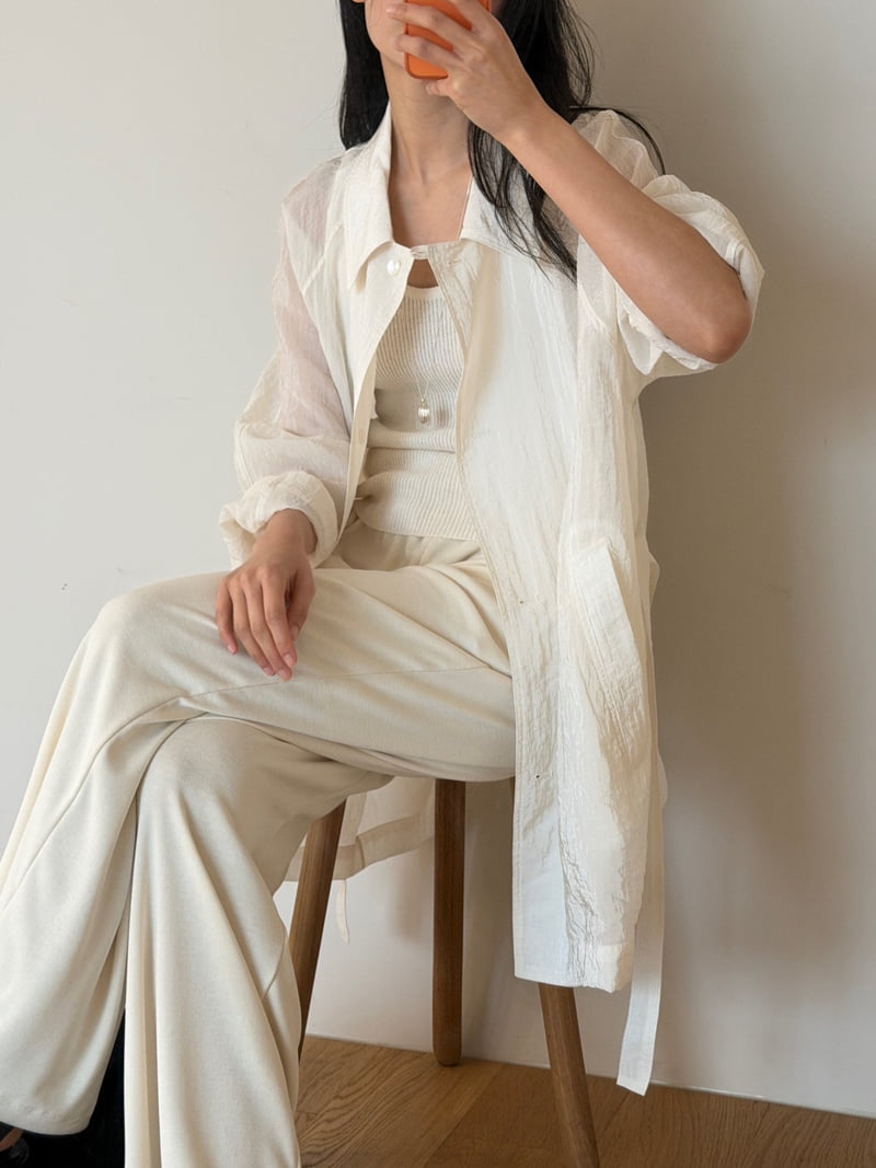 Amygrace - Korean Women Fashion - #momslook - Washed Trench Coat - 10