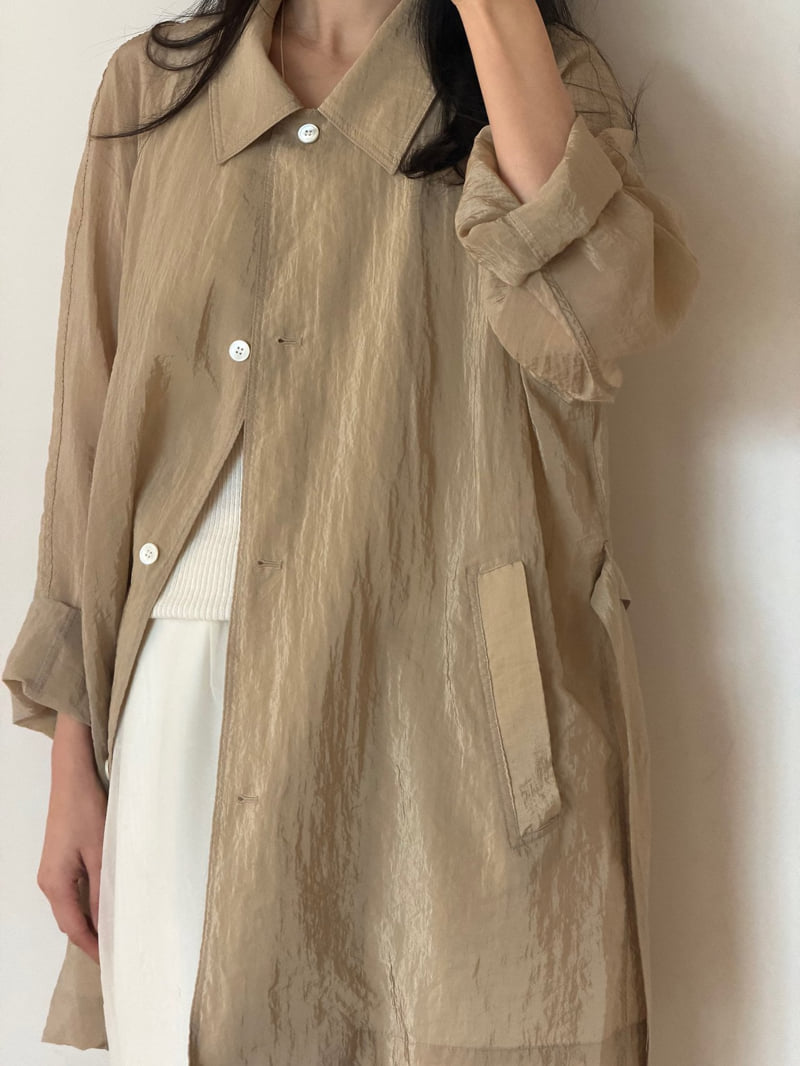 Amygrace - Korean Women Fashion - #momslook - Washed Trench Coat - 8