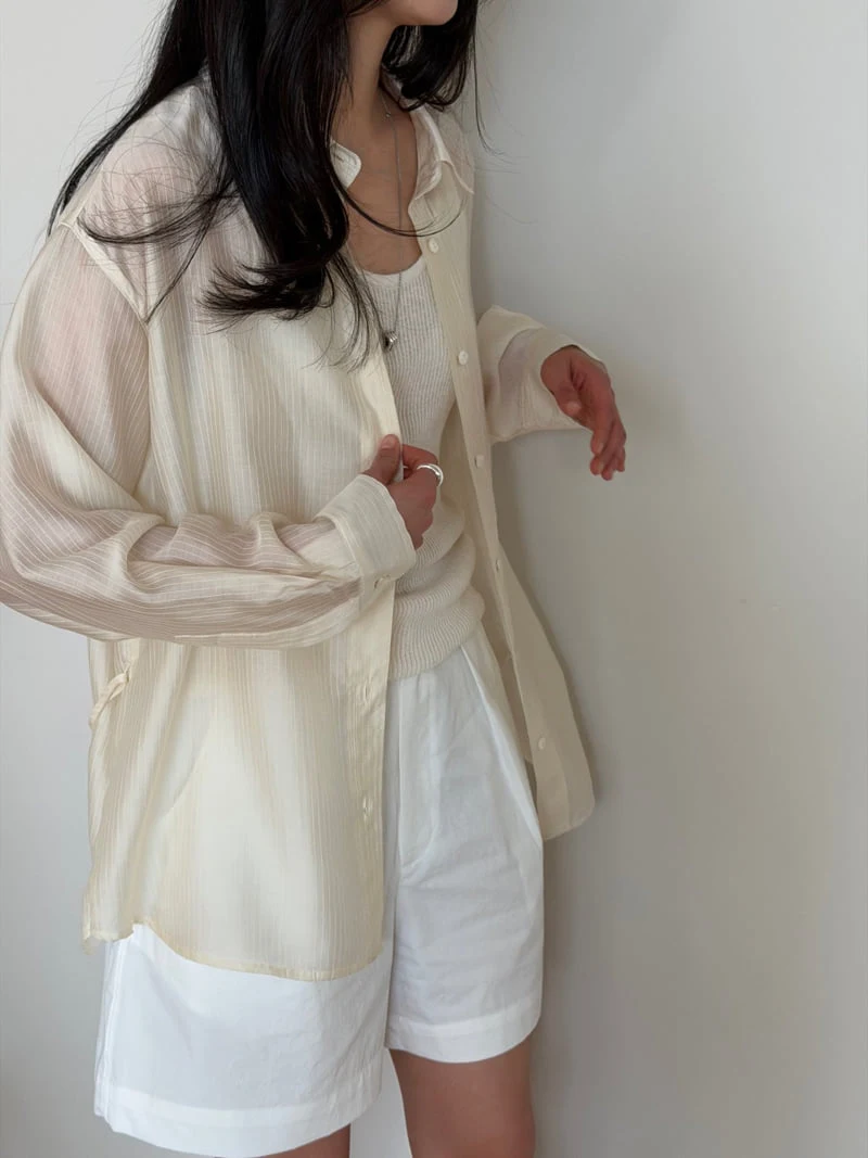 Amygrace - Korean Women Fashion - #momslook - Stitch Detail Blouse - 10