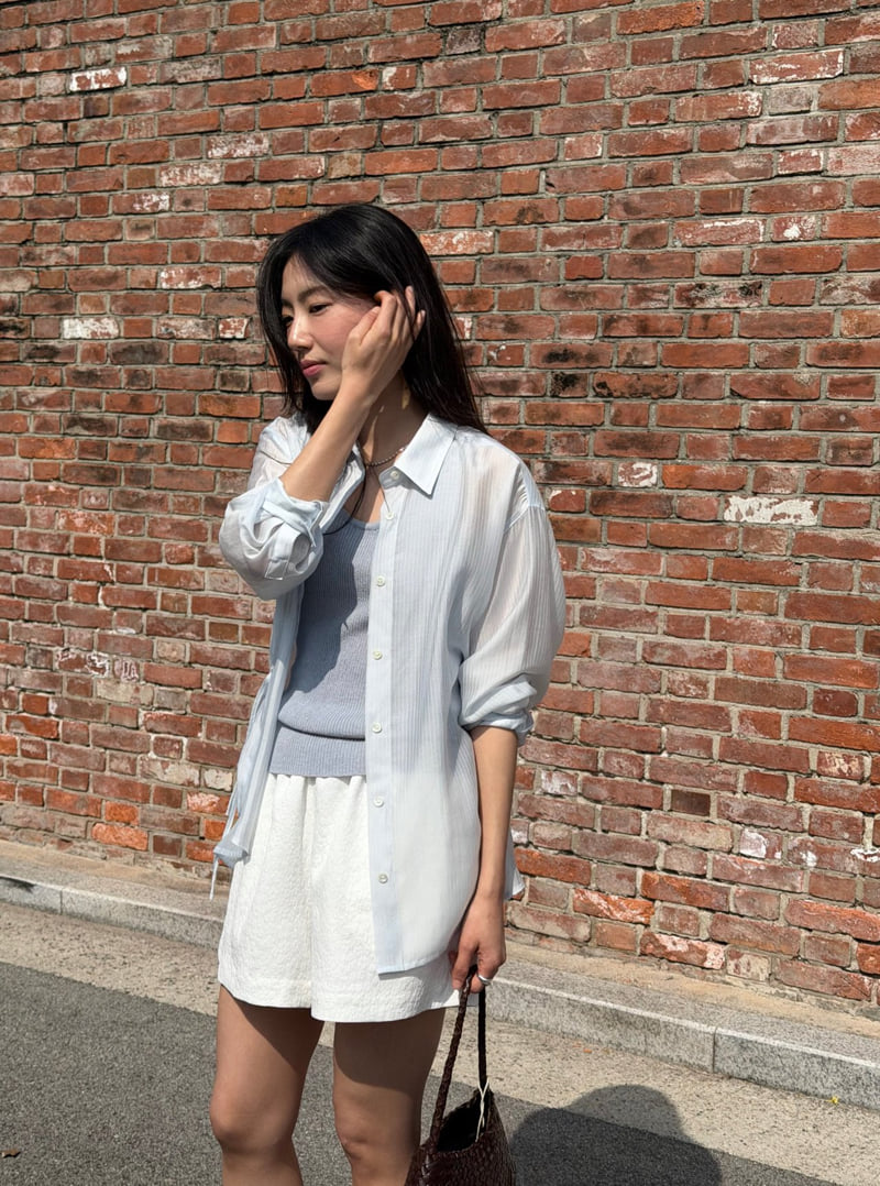 Amygrace - Korean Women Fashion - #momslook - Stitch Detail Blouse - 6