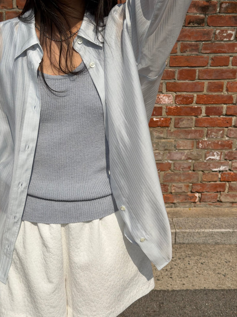Amygrace - Korean Women Fashion - #momslook - Stitch Detail Blouse - 8