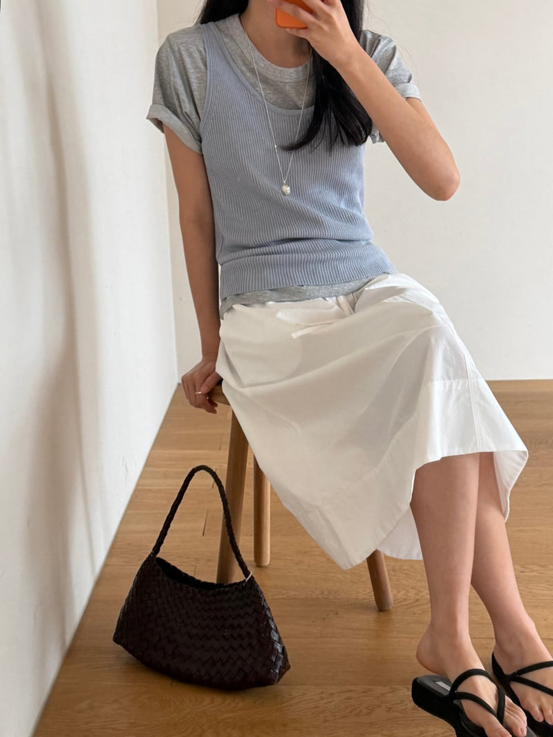 Amygrace - Korean Women Fashion - #momslook - Rose Flare Skirt - 5