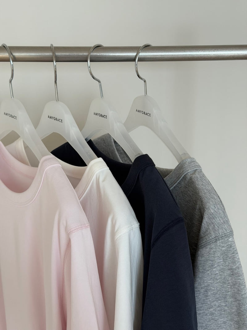 Amygrace - Korean Women Fashion - #momslook - Alo Tee - 6