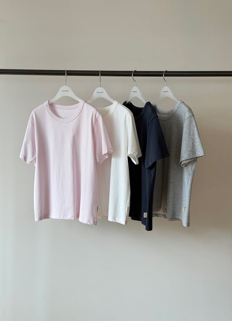 Amygrace - Korean Women Fashion - #momslook - Alo Tee - 8