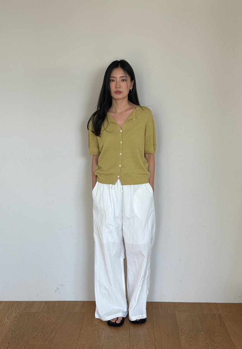 Amygrace - Korean Women Fashion - #momslook - Pleated Wide-Leg Pants - 4