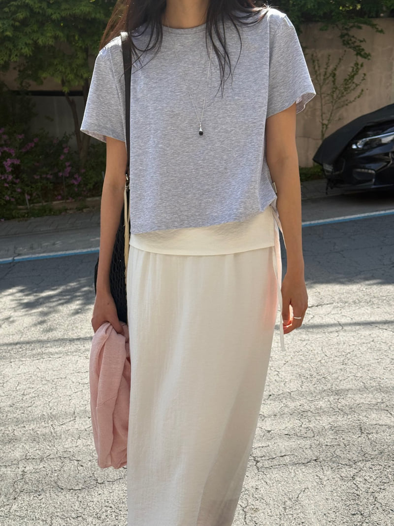 Amygrace - Korean Women Fashion - #momslook - Folder Maxi Skirt - 10