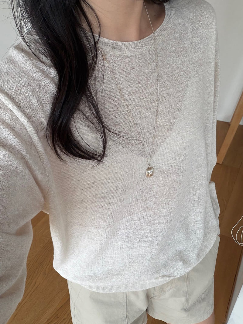 Amygrace - Korean Women Fashion - #momslook - Minimal Summer Knit Top - 8