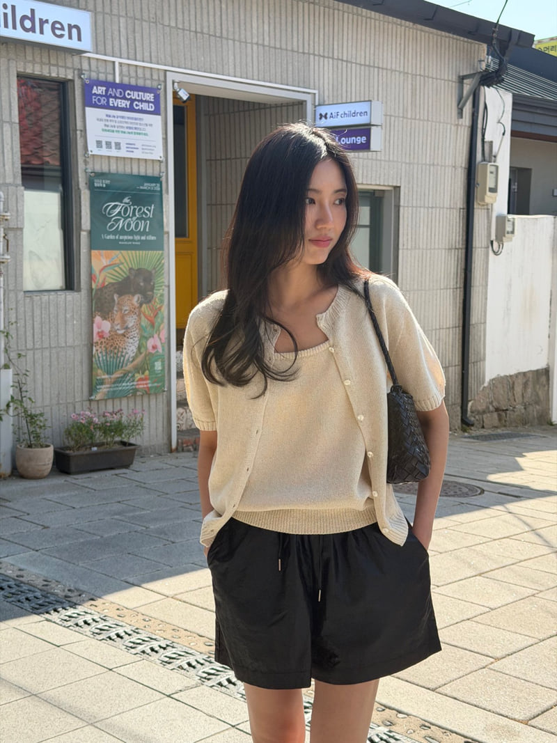 Amygrace - Korean Women Fashion - #momslook - Natural Knit Sleeveless Top - 8