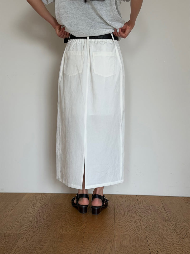 Amygrace - Korean Women Fashion - #momslook - Pure Cotton Band-Waist Skirt - 6