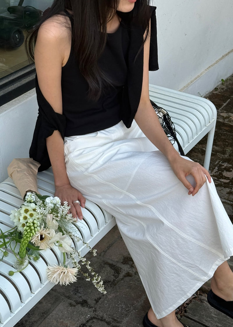 Amygrace - Korean Women Fashion - #momslook - Pure Cotton Band-Waist Skirt - 8