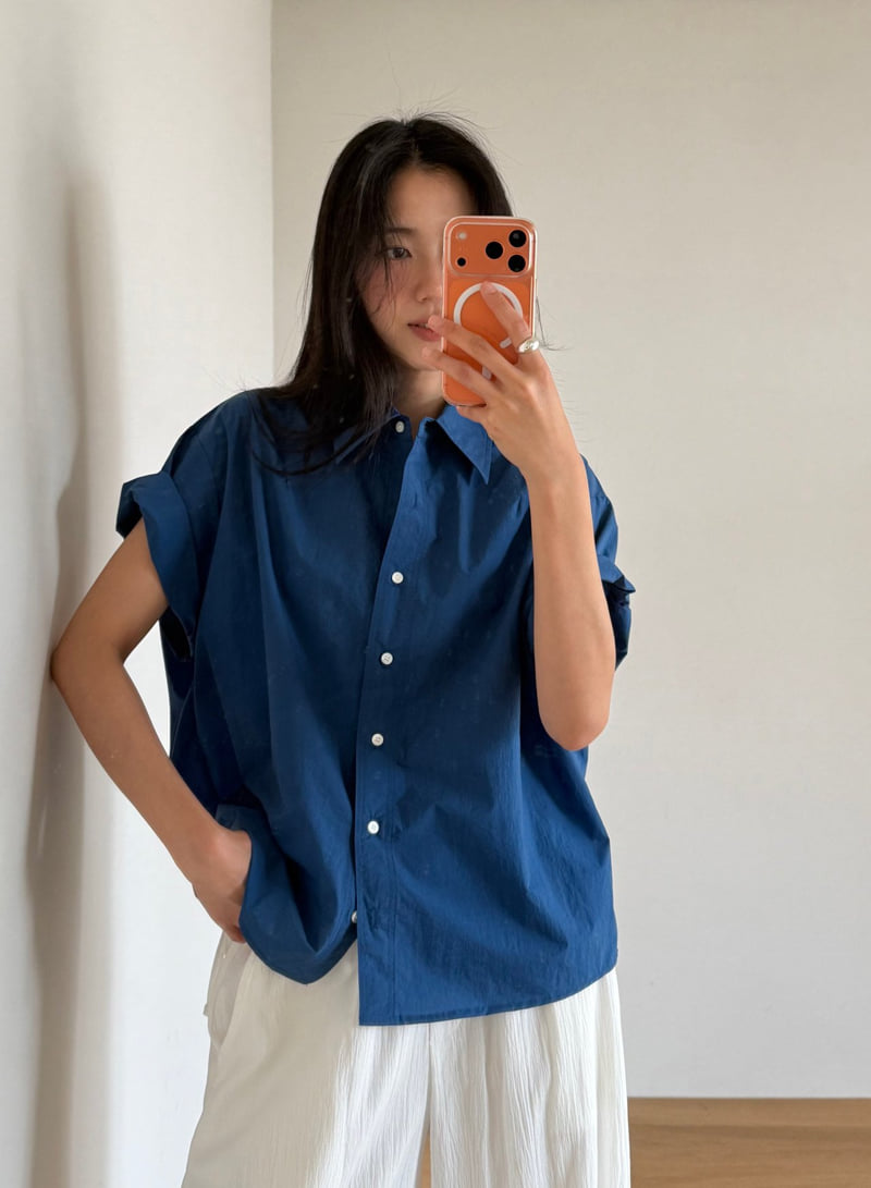 Amygrace - Korean Women Fashion - #womensfashion - French Nylon Shirt - 4