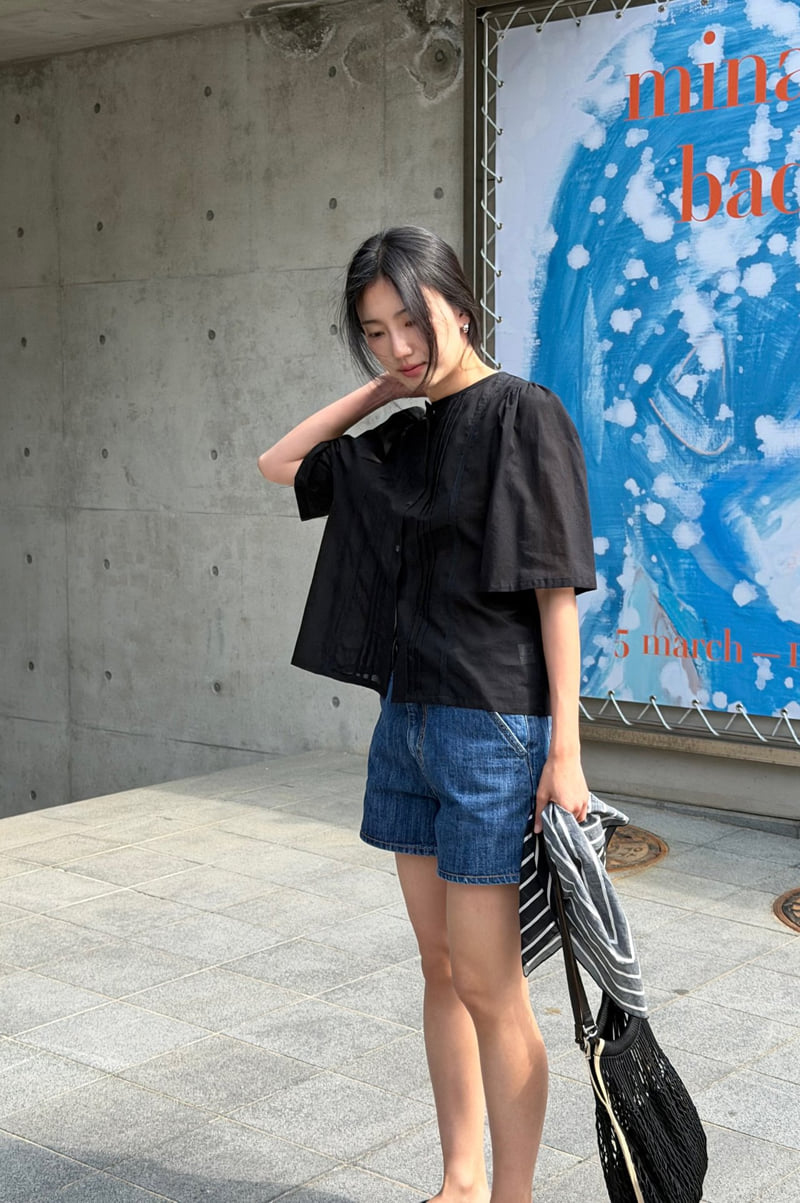 Amygrace - Korean Women Fashion - #momslook - Soft Pintuck Lace Blouse - 6