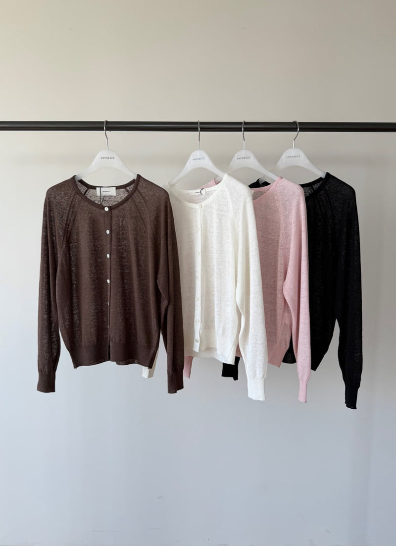 Amygrace - Korean Women Fashion - #momslook - Summer Linen Cardigan