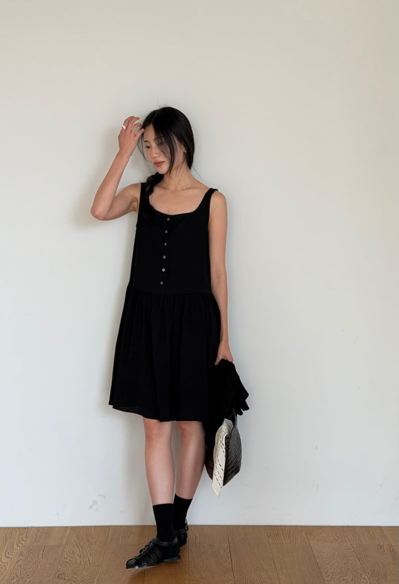 Amygrace - Korean Women Fashion - #womensfashion - Needs Shirred One-piece - 4