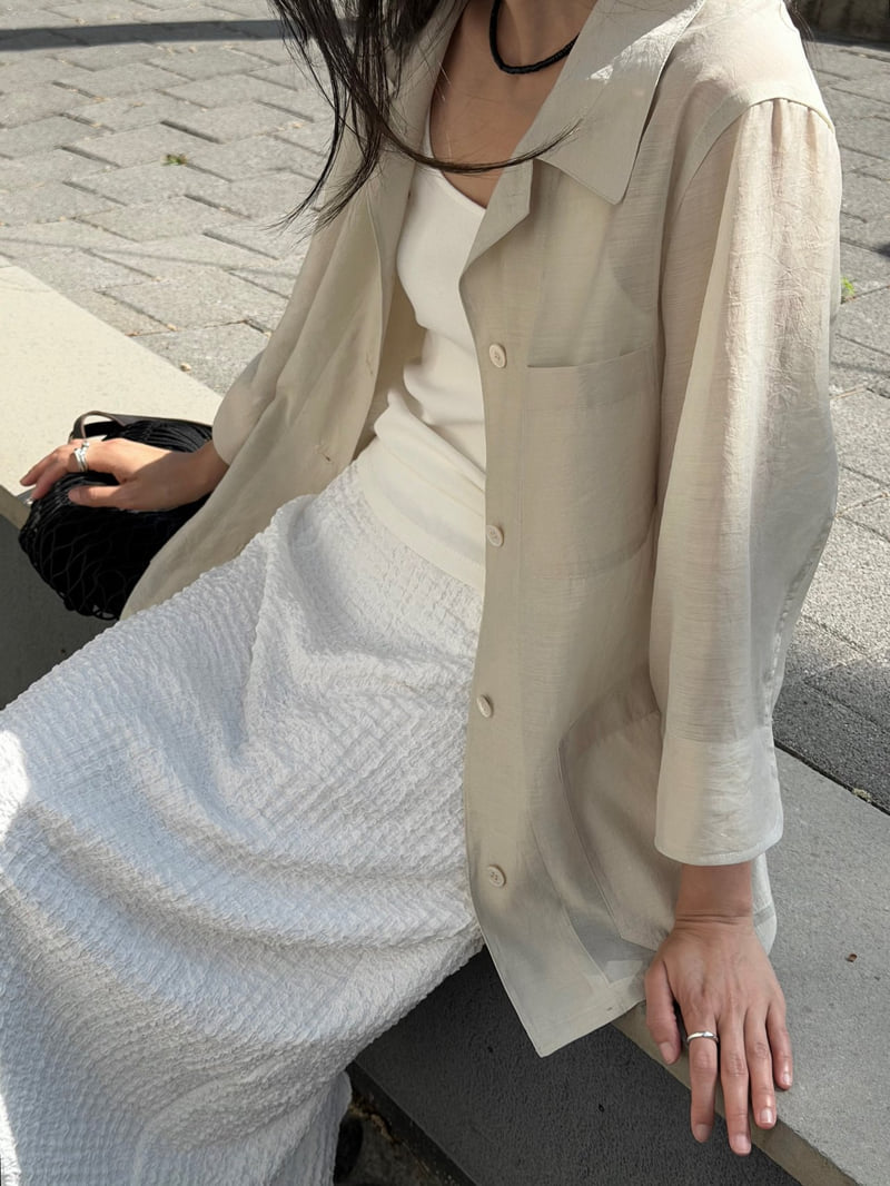 Amygrace - Korean Women Fashion - #momslook - Sheer Summer Jacket