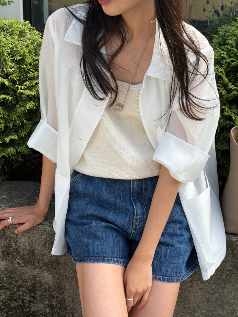 Amygrace - Korean Women Fashion - #momslook - Sheer Summer Jacket - 5