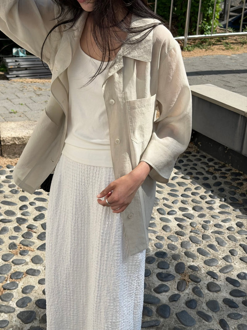 Amygrace - Korean Women Fashion - #momslook - Sheer Summer Jacket - 7