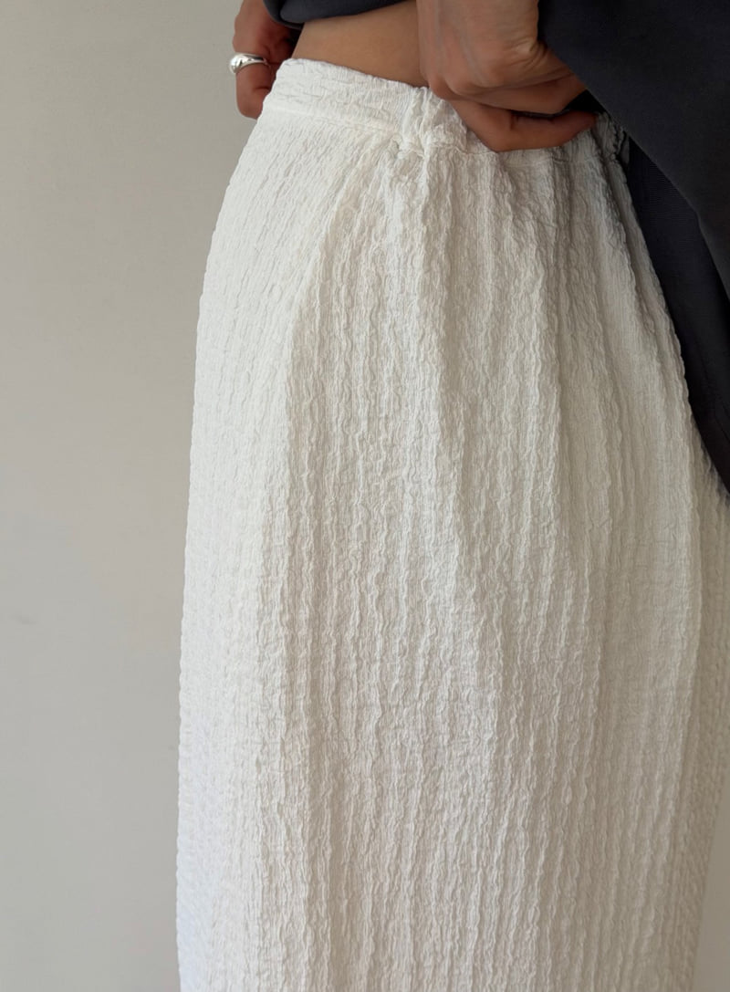 Amygrace - Korean Women Fashion - #momslook - Embossed Skirt - 6