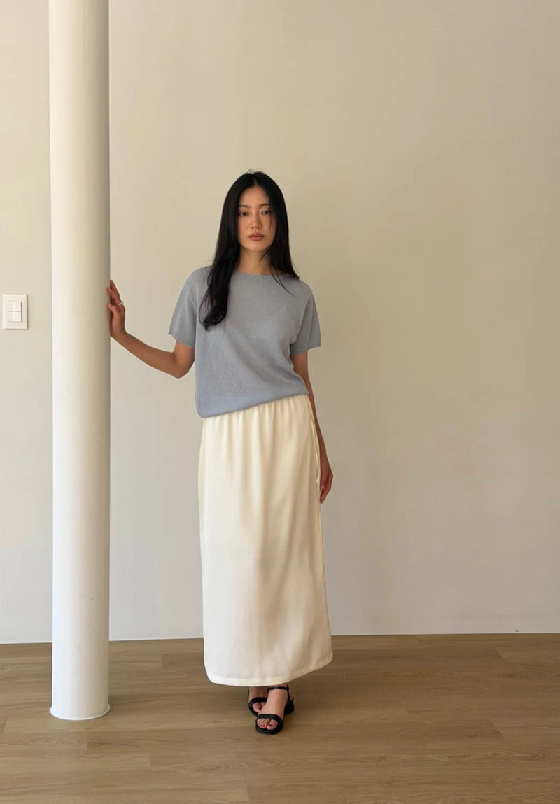 Amygrace - Korean Women Fashion - #womensfashion - Buddy Satin Skirt - 4