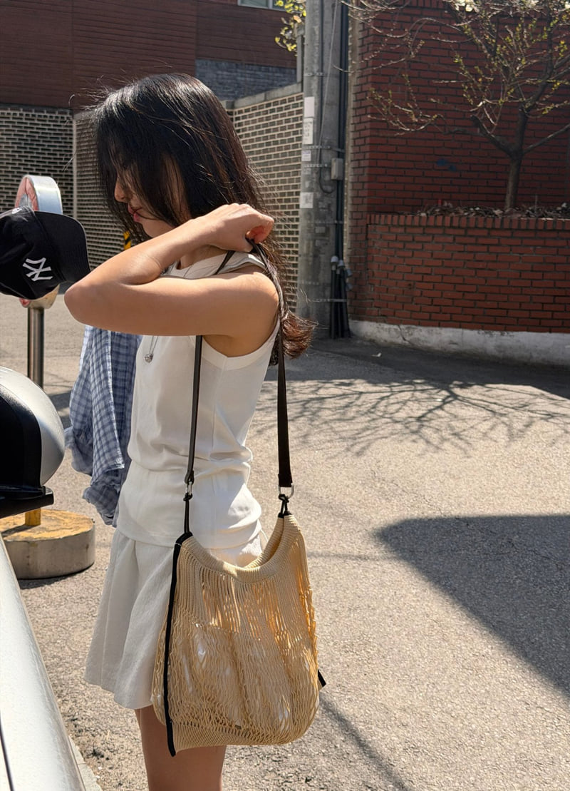 Amygrace - Korean Women Fashion - #restrostyle - Mingo Cotton Sleeveless Top - 8