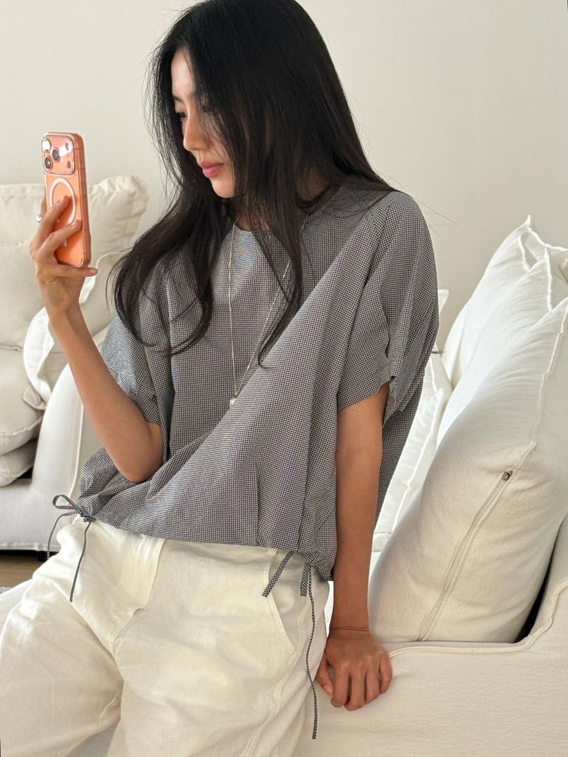Amygrace - Korean Women Fashion - #restrostyle - Cooling Seersucker Blouse