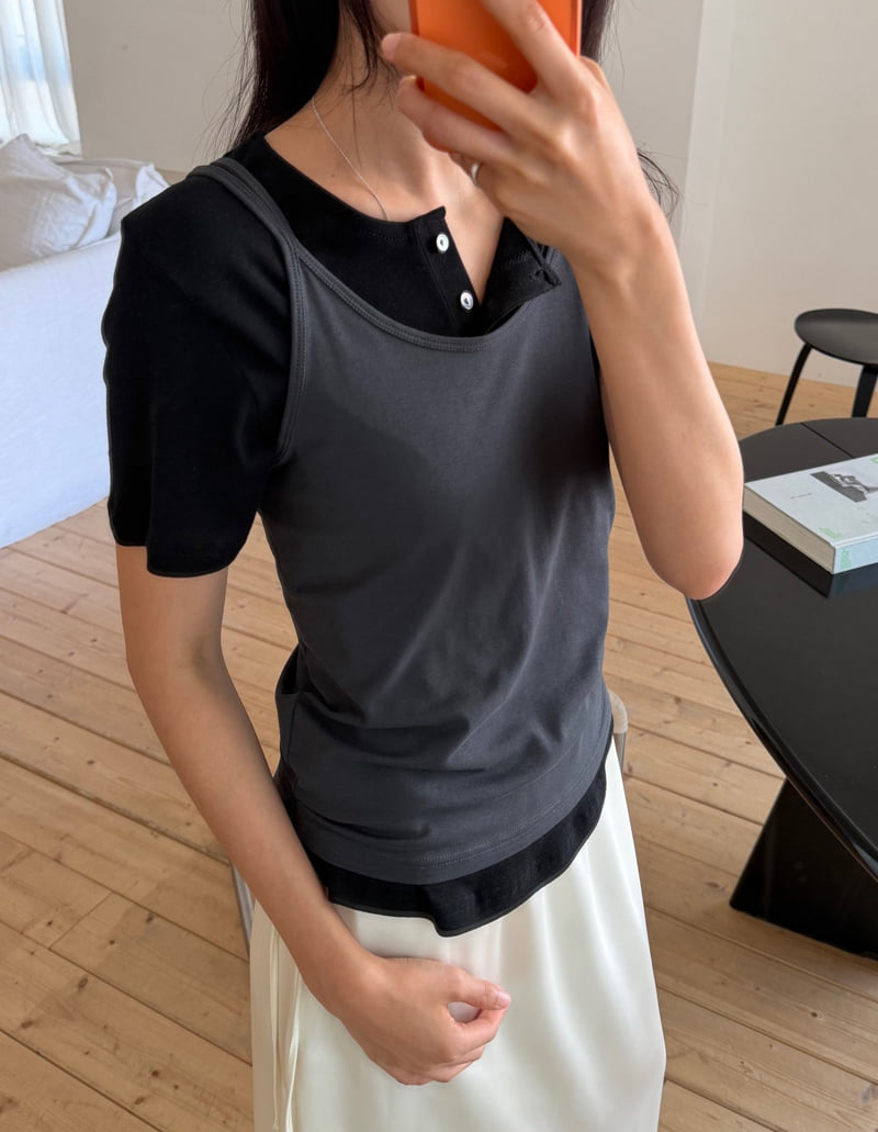Amygrace - Korean Women Fashion - #romanticstyle - Strappy Sleeveless Top - 6