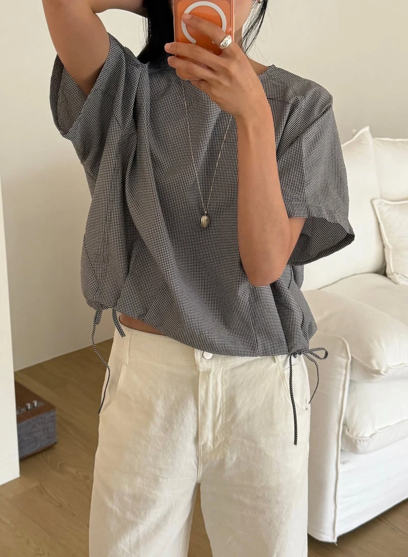 Amygrace - Korean Women Fashion - #romanticstyle - Cooling Seersucker Blouse - 2